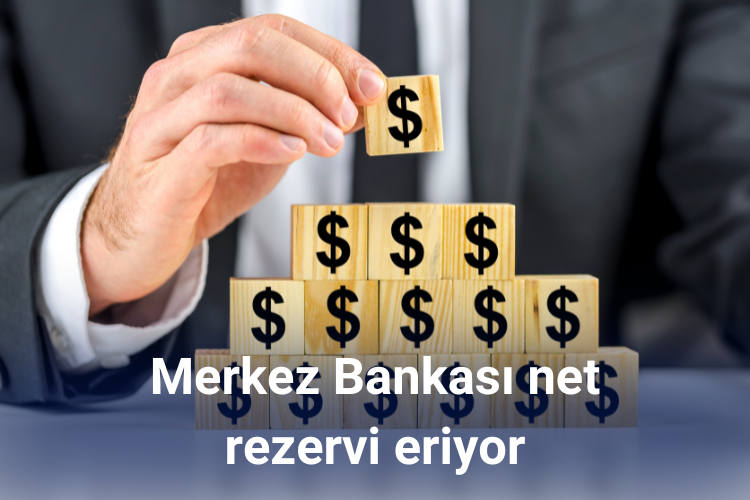 Merkez Bankası net rezervi eriyor