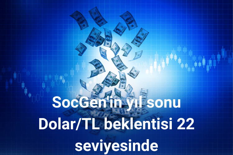 SocGen'in yıl sonu Dolar/TL beklentisi 22 seviyesinde