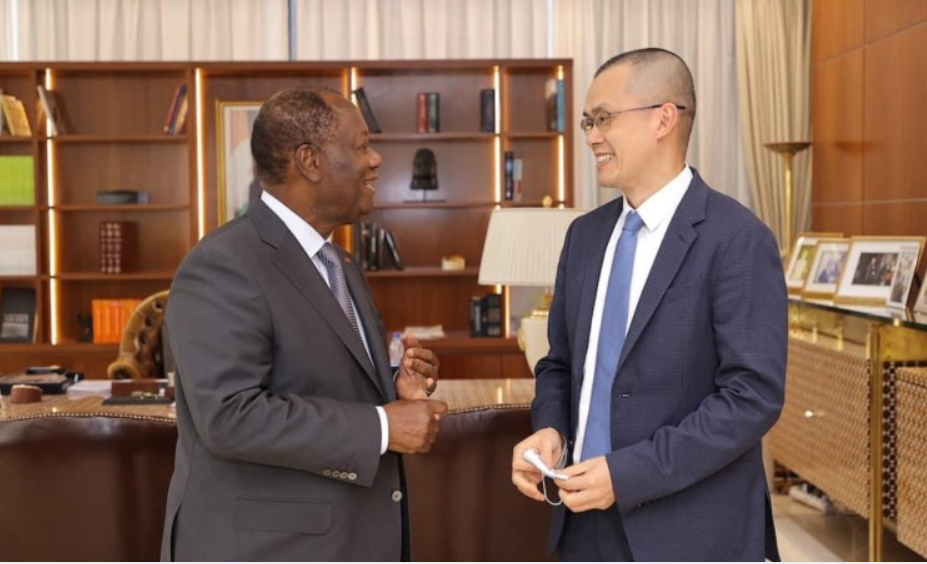 Binance CEO’su Orta Afrika Cumhuriyeti Cumhurbaşkanı ile Bir Araya Geldi
