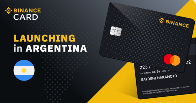 Binance ve Mastercard Arjantin kartı başlattı